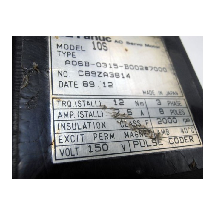 Motore asse Fanuc A06B-0315-B002