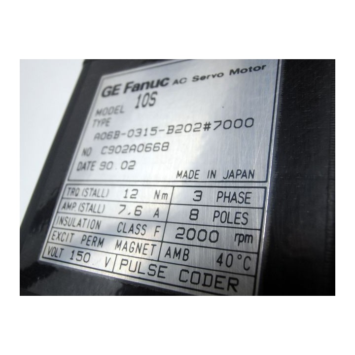 Moteur d'axe Fanuc A06B-0315-B202