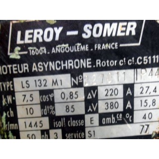 Moteur Leroy Somer LS 132 M1
