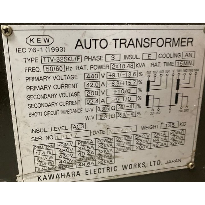 Auto transformer 32 kva