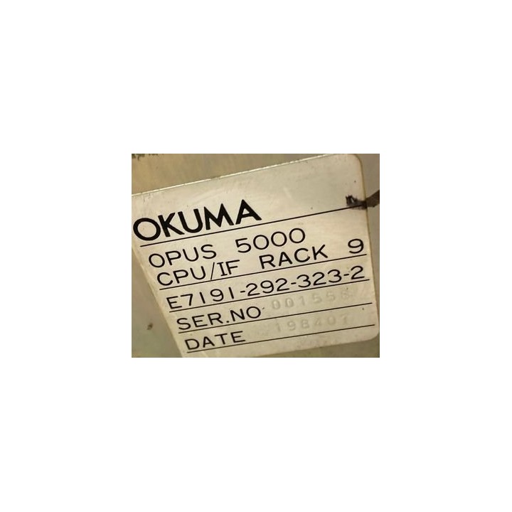 Rack OPUS 5000 CPU/IF OKUMA E7191-292-323-2