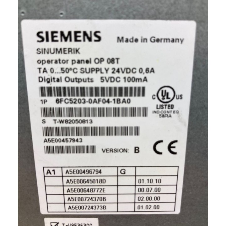 SIEMENS 6FC5203-0AF04-1BA0