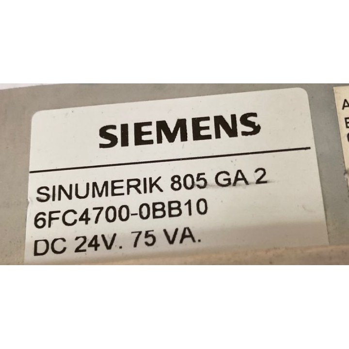 CN SIEMENS SINUMERIK 805 GA2 SIEMENS 6FC4700-0BB10