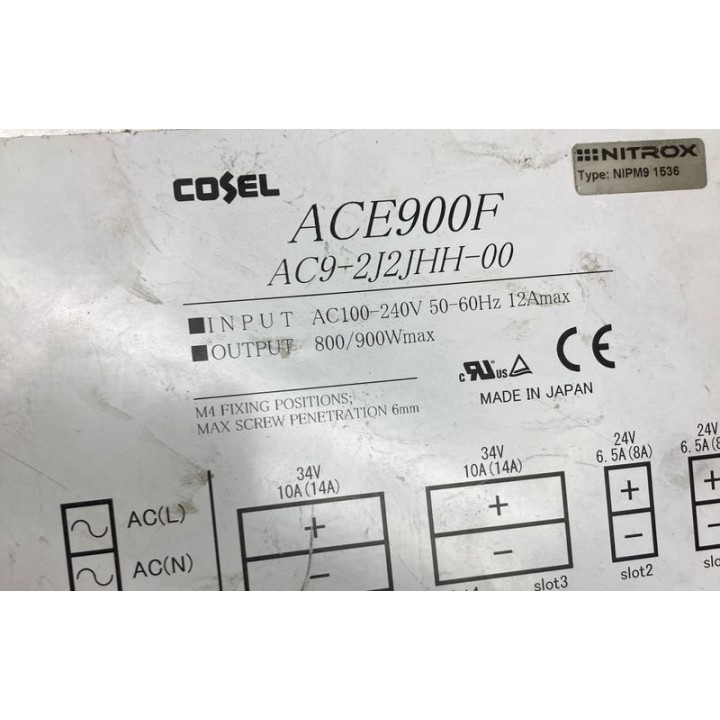 COSEL ACE900F 100-240V 12A power supply