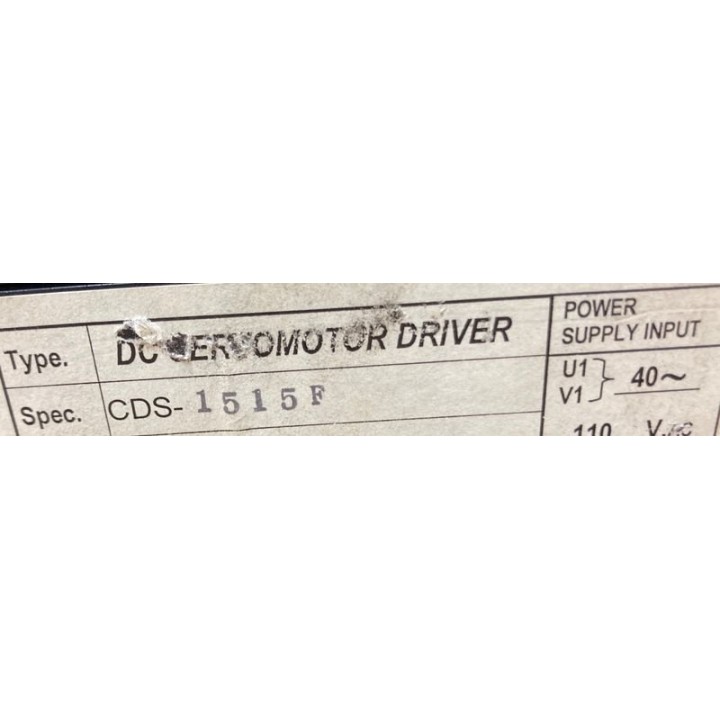 CDS DC SERVO DRIVER CDS-1515F