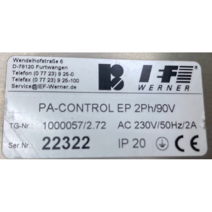 IEF Werner PA-CONTROL EP 2PH/90V
