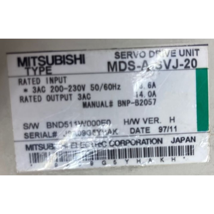 Variateur MITSUBISHI MDS-A-SVJ-20