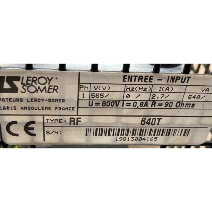 Résistance de freinage LEROY SOMER RF640T