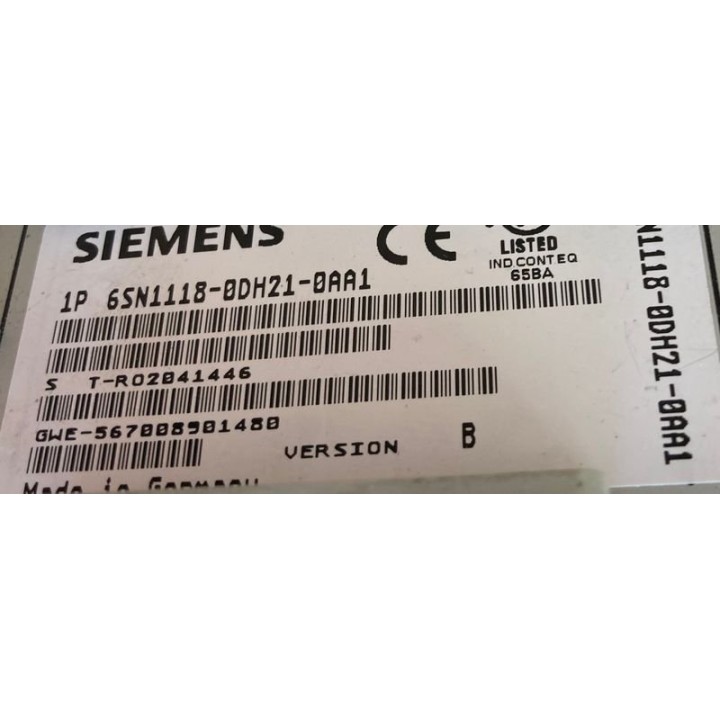 Carte de régulation SIEMENS 6SN1118-0DH21-0AA1