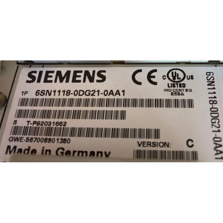 Carte SIEMENS 6SN1118-0DG21-0AA1