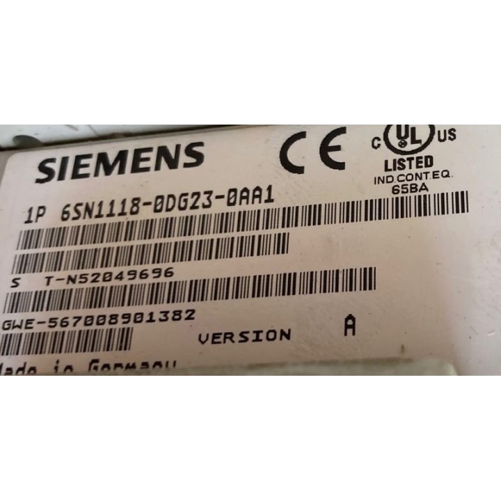 Carte de régulation SIEMENS 6SN1118-0DG23-0AA1