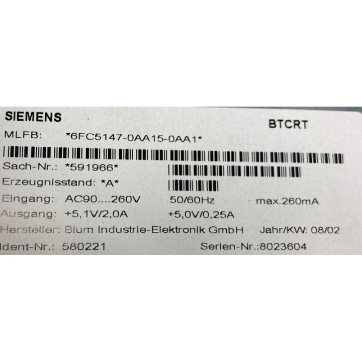 siemens power supply