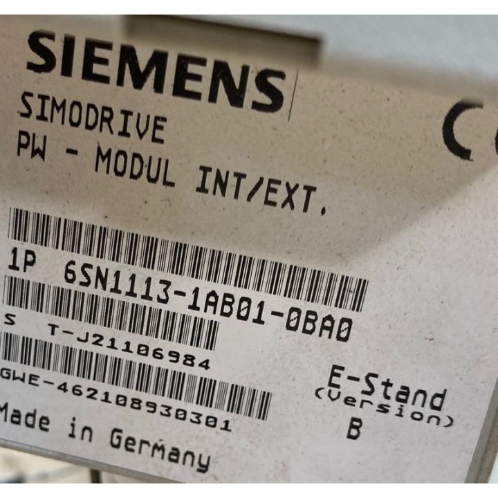 Siemens 6SN1113-1AB01-0BA0 modul INT/EXT