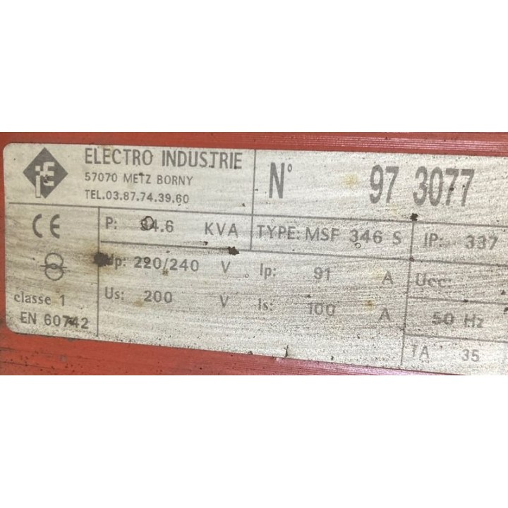 Transformateur isolement 220/240V 200V 35KVA