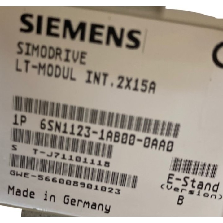 SIEMENS 2X15A 6SN1123-1AB00-0AA0 Doppelantrieb