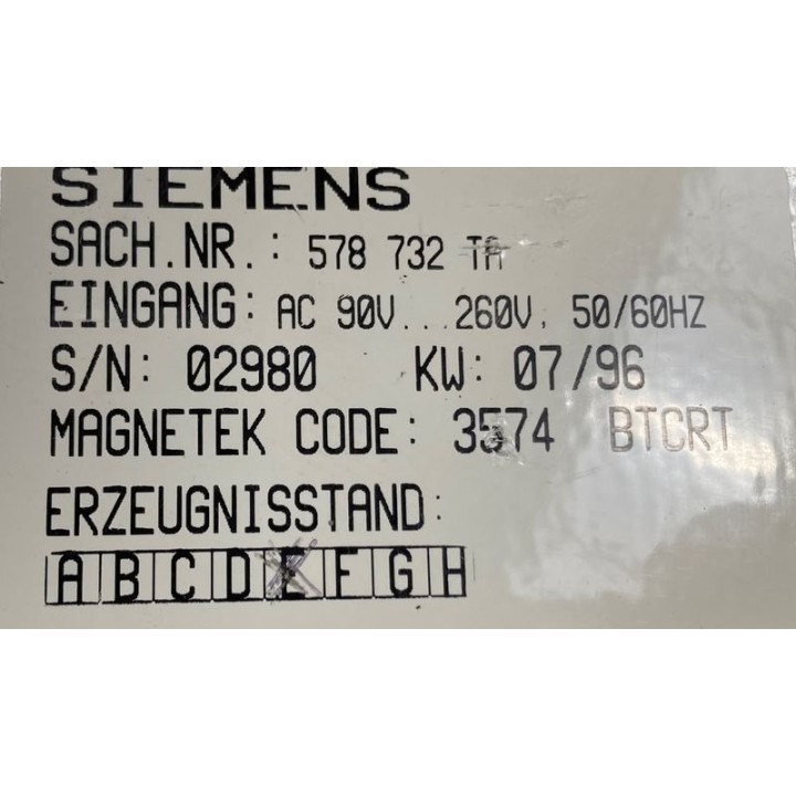 siemens 578732TA