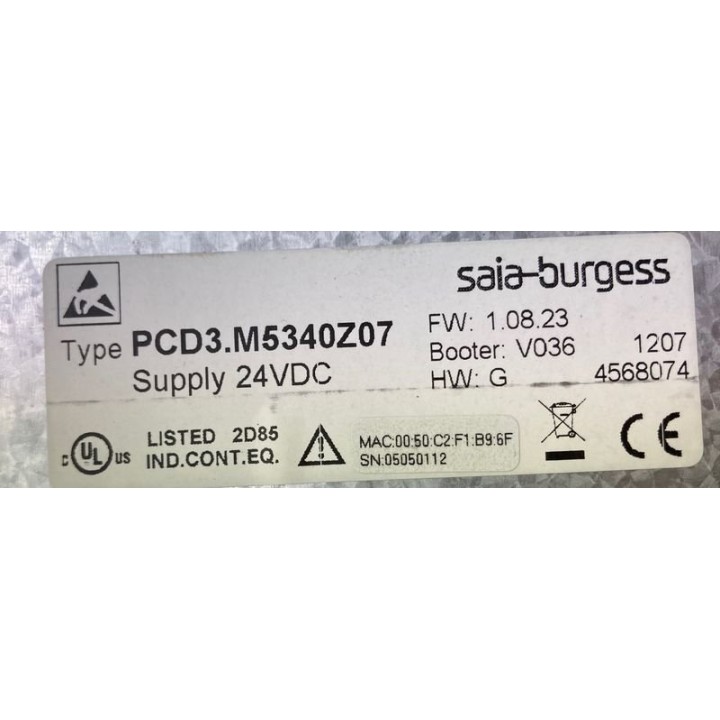 SAIA BURGESS PCD3.M5340Z07