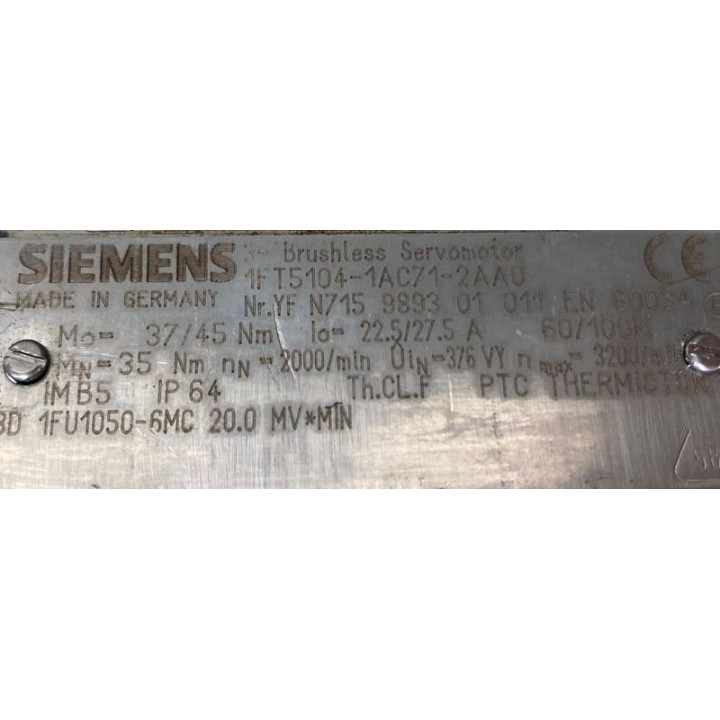 Moteur axe SIEMENS 1FT5104-1AC71-2AA0