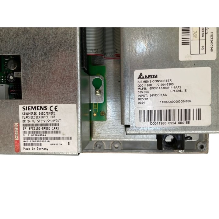 Pupitre complet 840C SIEMENS 6FC5103-0AB03-1AA3 avec alimentation 6FC5147-0AA14-1AA2