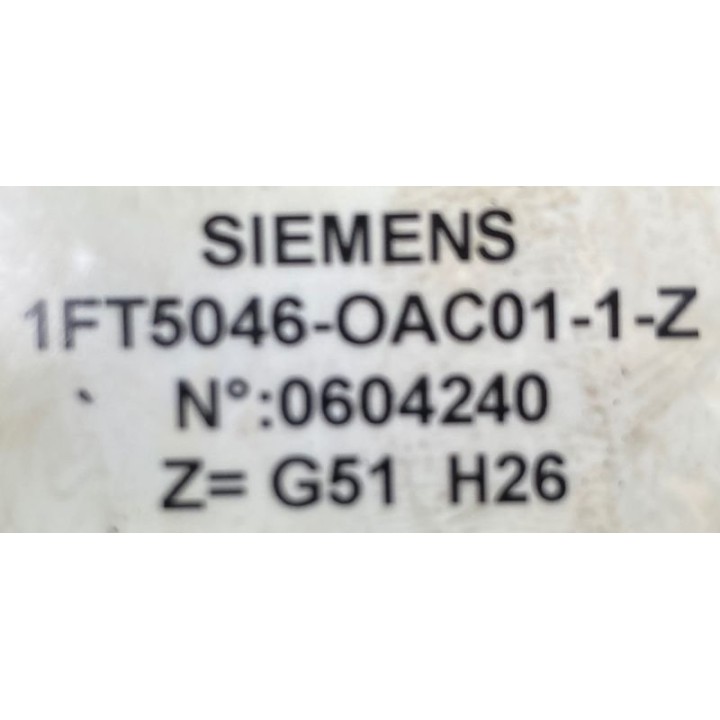 Moteur axe SIEMENS 1FT5046-0AC01-1-Z G51 H26
