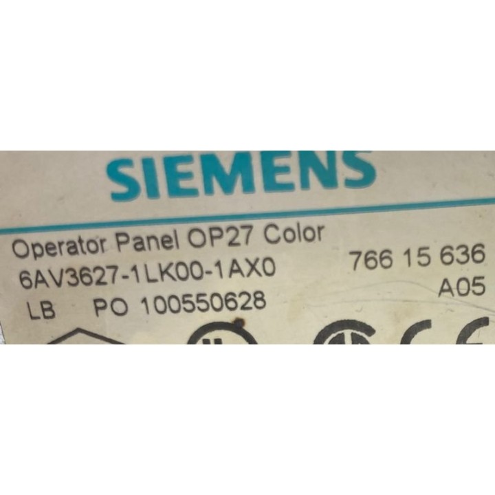 Pupitre OP27 SIEMENS 6AV3627-1LK00-1AX0
