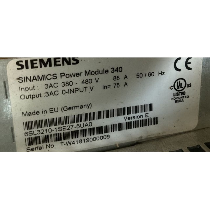 SINAMICS Power Module 340 SIEMENS 6SL3210-1SE27-5UA0