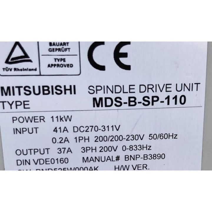 Variateur de broche MITSUBISHI MDS-B-SP-110