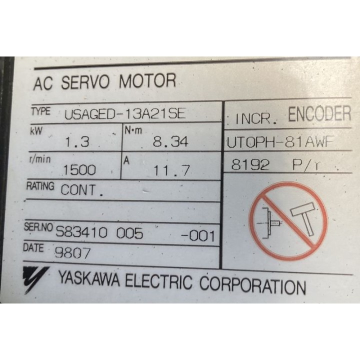 Moteur YASKAWA USAGED-13A21SE