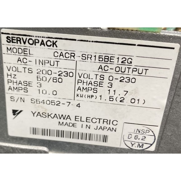 Variateur YASKAWA CACR-SR15BE12G