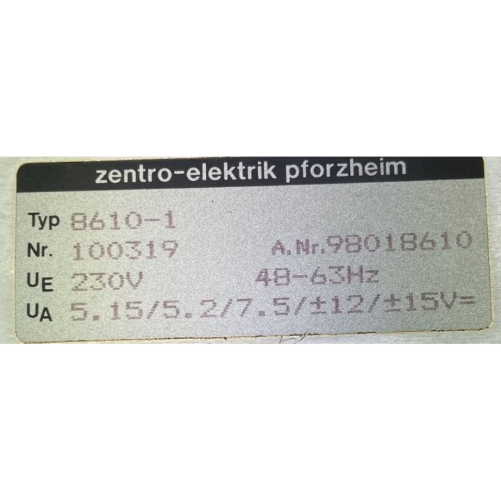 Carte GILDEMEISTER CTX 400 VSNT 400 ZENTRO ELEKTRIK 8610-1 VSNT 400