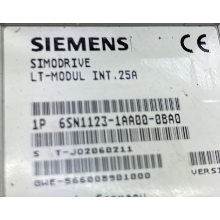 Modulo di potenza SIEMENS 25A 6SN1123-1AAAA00-0BA0