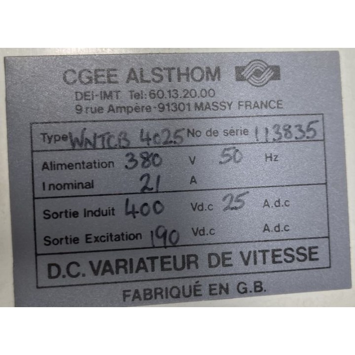 Variateur CEGELEC WNTCB 4025