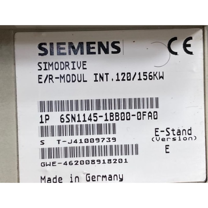 Alimentation 120/156kW SIEMENS 6SN1145-1BB00-0FA0