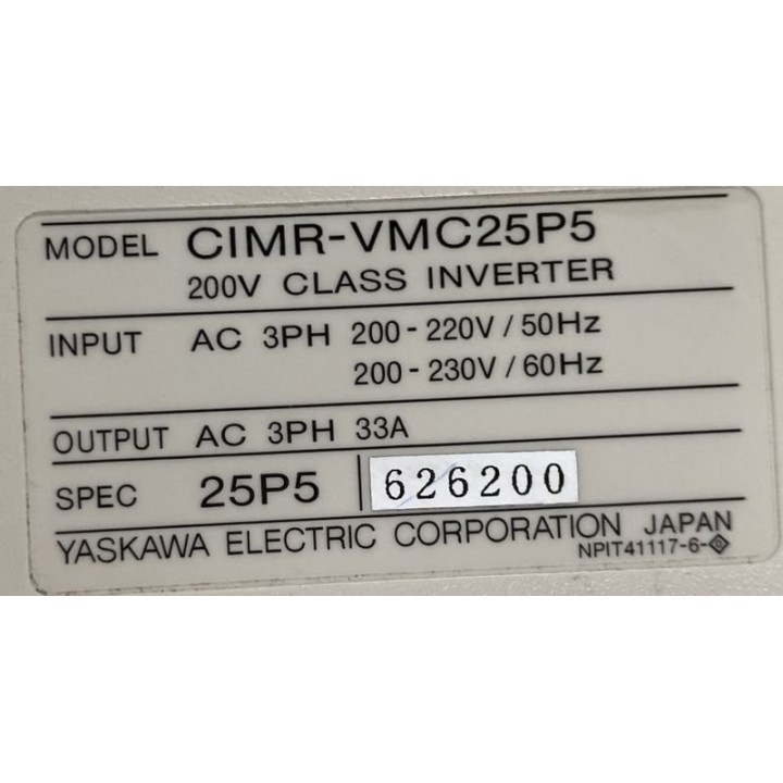 Variateur YASKAWA CIMR-VMC25P5
