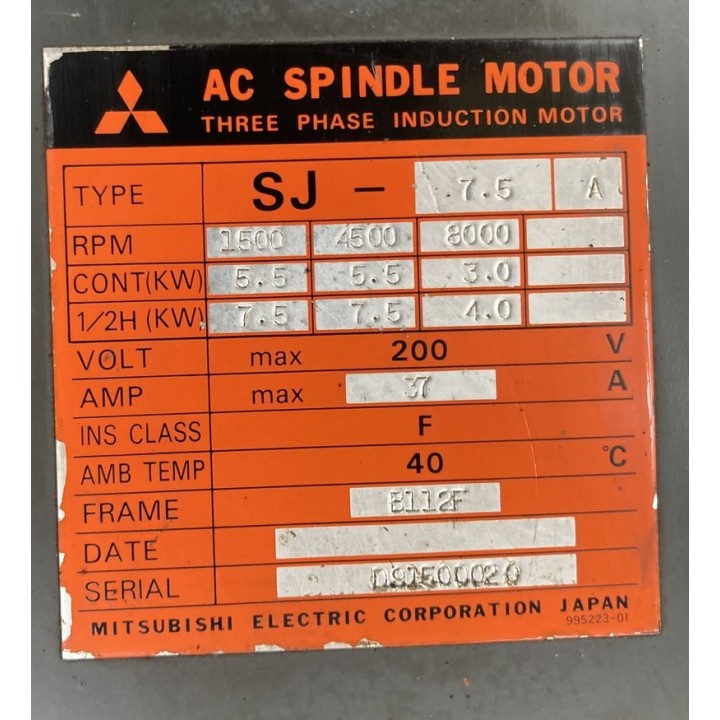 Moteur de broche MITSUBISHI SJ-7.5A