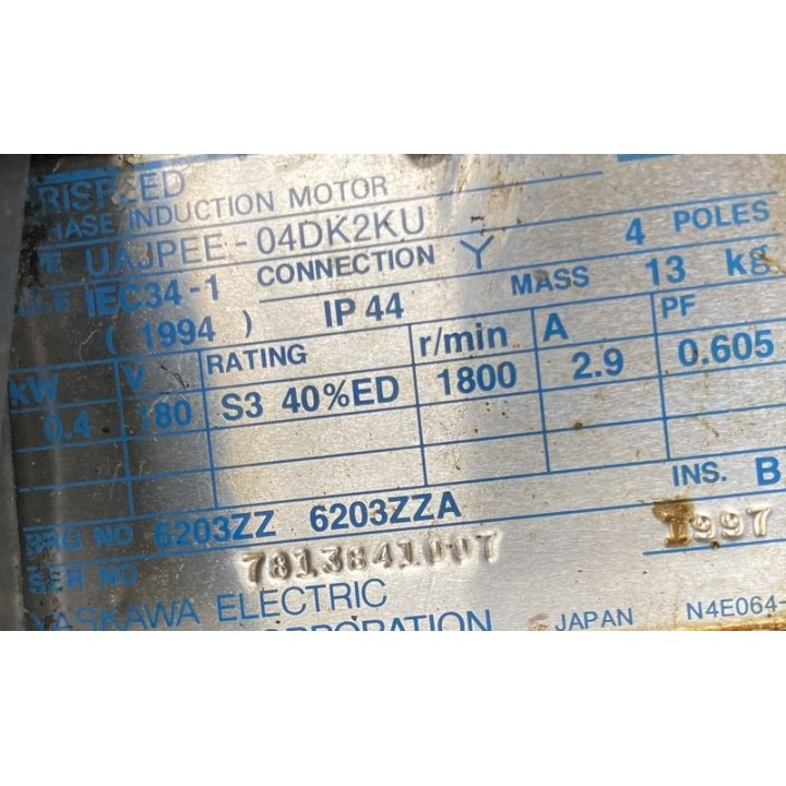 Moteur YASKAWA UAJPEE-04DK2KU