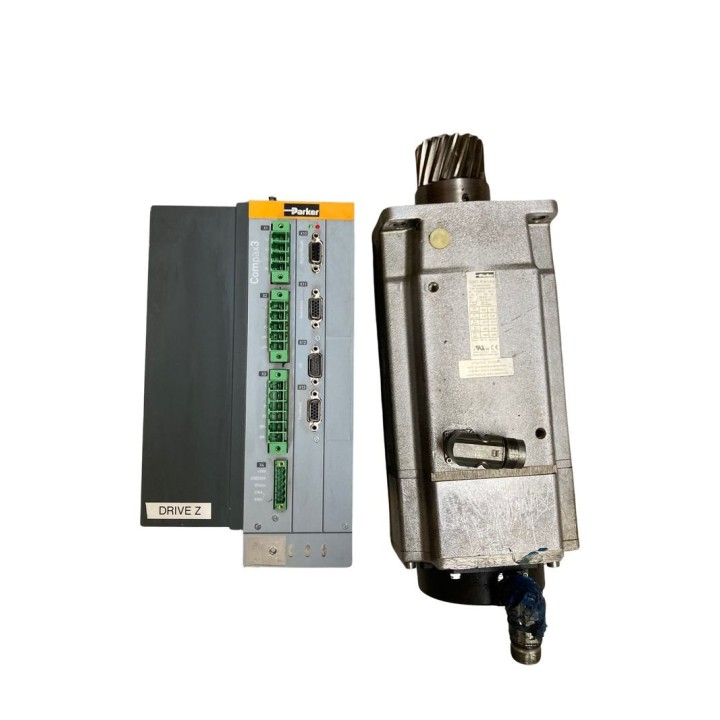 Axe complet variateur PARKER C3S150V4F10 avec moteur PARKER NX840EAQR7301 et câbles