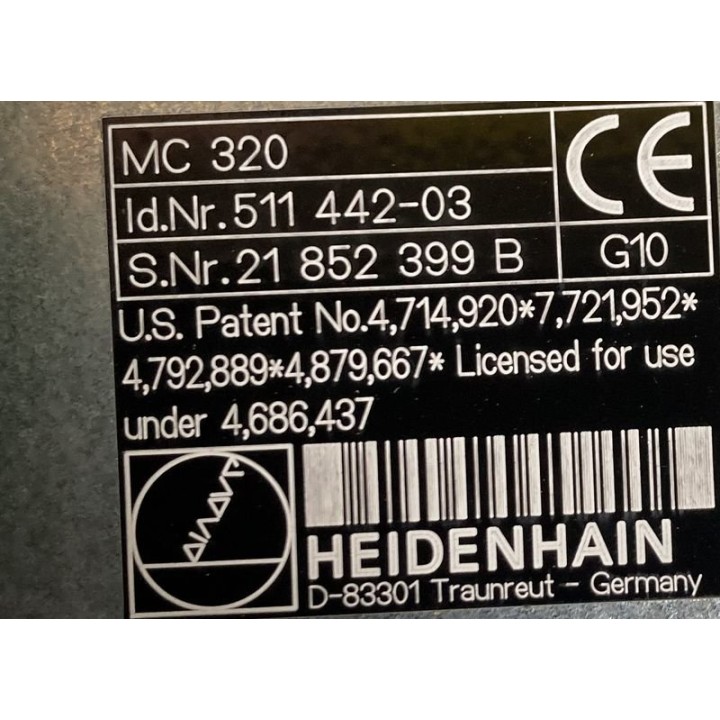 Pupitre CN HEIDENHAIN MC 320 Id.Nr. 511 442-03