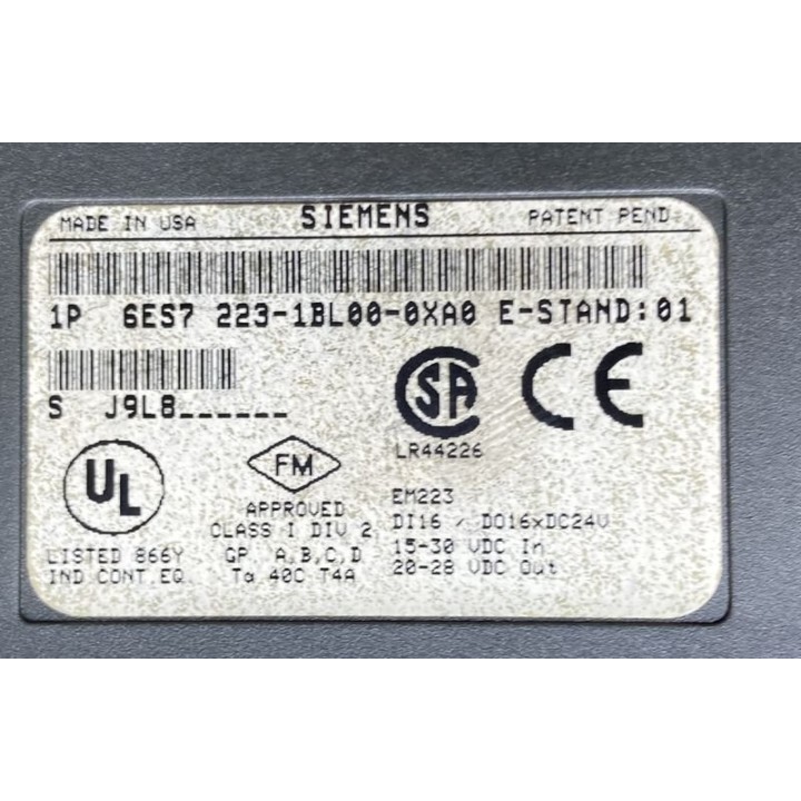 Automate SIEMENS 6ES7223-1BL00-0XA0