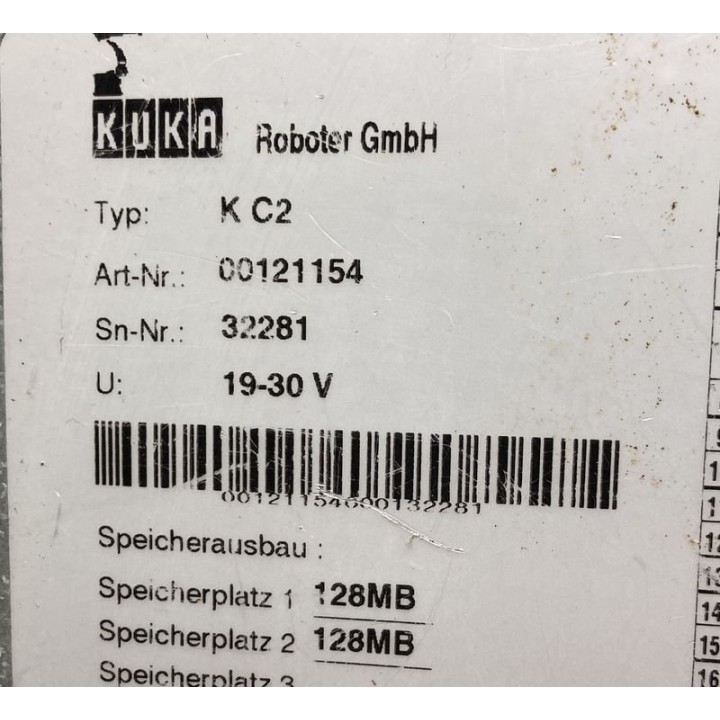 Commande numérique complète KUKA KC2 Art-Nr.: 00121154
