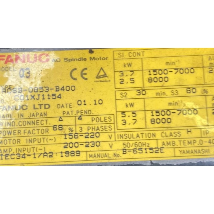 Moteur FANUC A06B-0853-B400