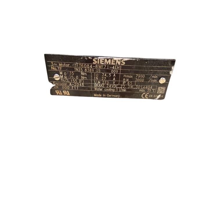 Moteur SIEMENS 1FT6084-8WF71-4EH1