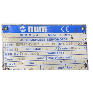 Moteur NUM BPH1424K5RF2L01