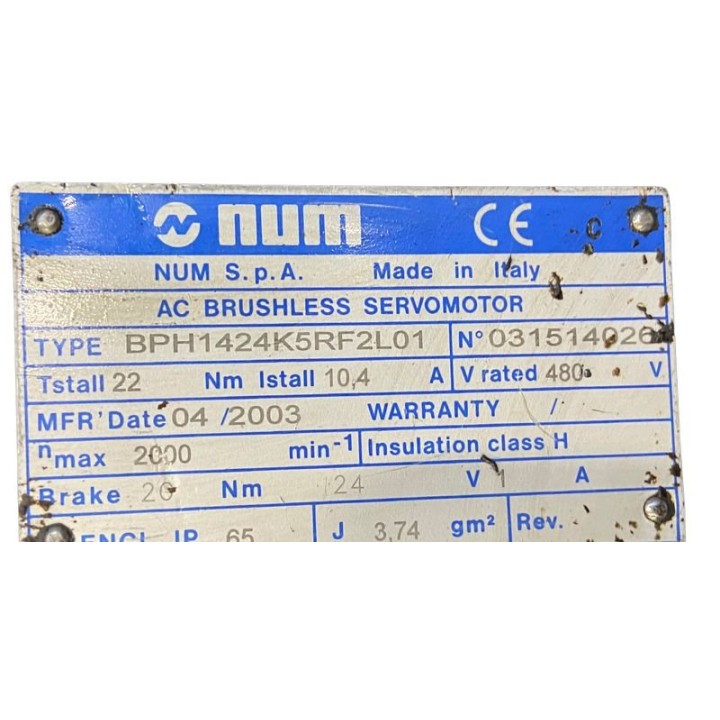 Moteur NUM BPH1424K5RF2L01