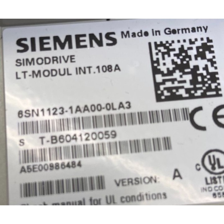 Variateur 108A SIEMENS 6SN1123-1AA00-0LA3
