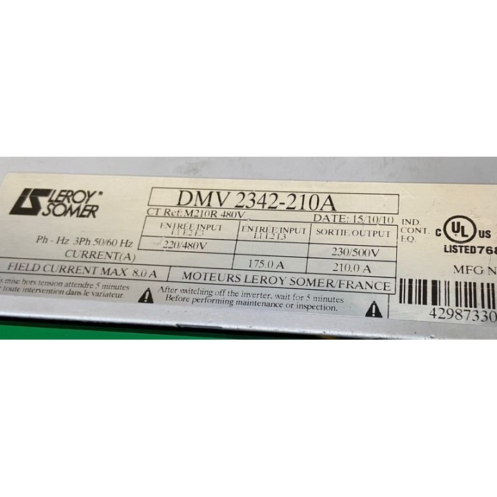 LEROY SOMER DMV 2342-210A
