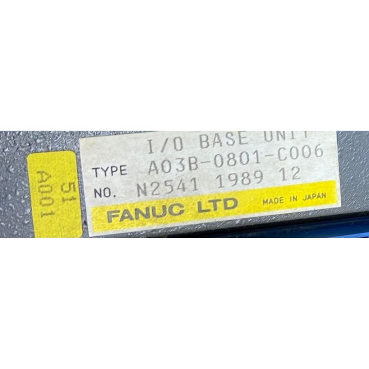 FANUC A03B-0801-C006 I/O base unit