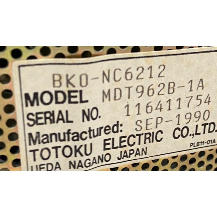 MITSUBISHI MDT962B-1A MITSUBISHI BK0-NC6212