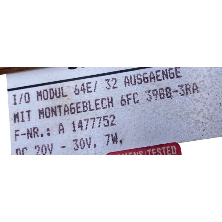 Boitier SIEMENS 6FC3988-3RA