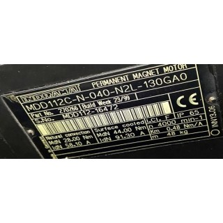 Permanent magnet motor INDRAMAT MDD112C-N-040-N2L-130GA0